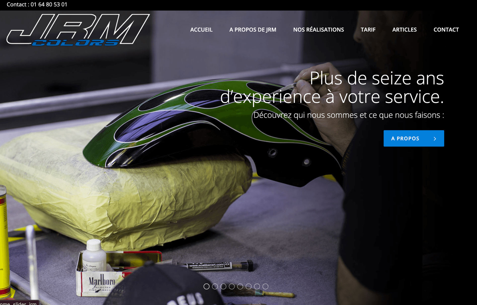 JrmColors : Site vitrine sous wordpress